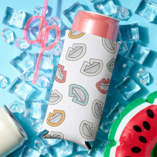 Happy Smile Lips Seltzer Can Cooler