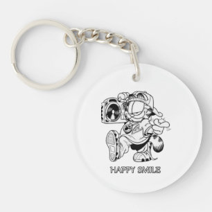 happy smile sound  key ring