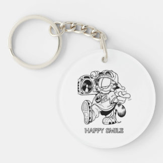 happy smile sound key ring