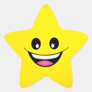 272+ Face Star Stickers | Zazzle.co.uk