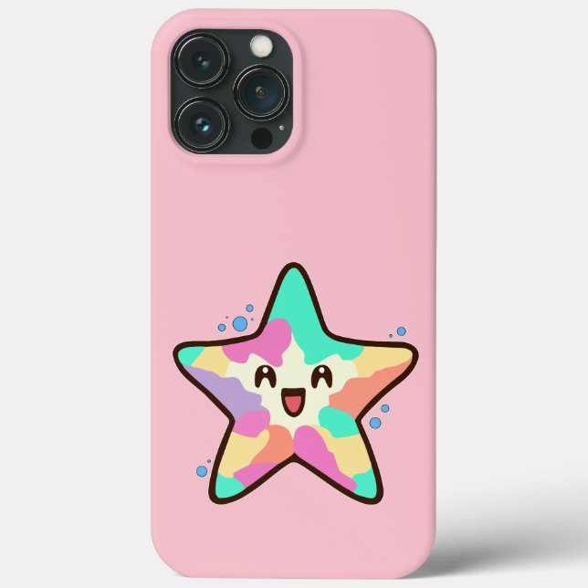 Happy smiling baby starfish with bubbles.  Case-Mate iPhone case (Back)