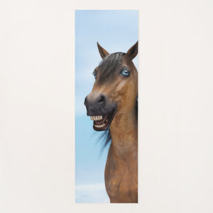 Happy Smiling Bay Horse Yoga Mat