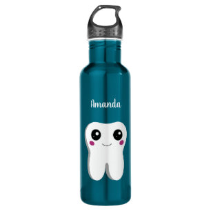 Happy Smiling Dental Tooth Cute 710 Ml Water Bottle
