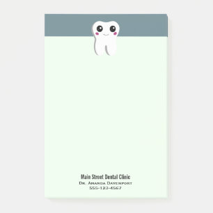 Happy Smiling Dental Tooth Cute Post-it Notes
