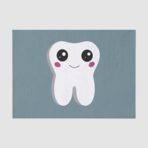 Happy Smiling Dental Tooth Cute Tissue Paper