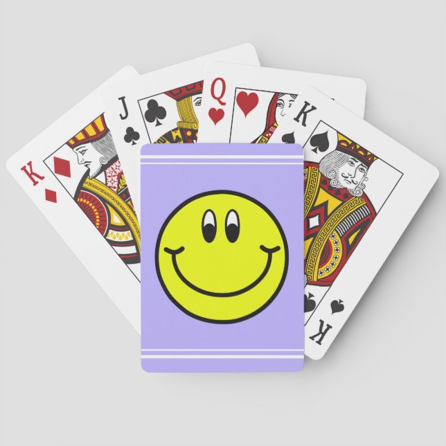 Happy Smiling Face Emoji Playing Cards (Back)