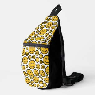 Happy Smiling Face Emoji Sling Backpack