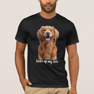 Happy Smiling Golden Retriever Dog T-Shirt