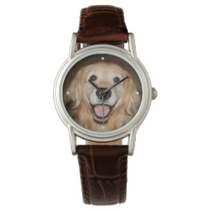 Happy Smiling Golden Retriever Dog Watch