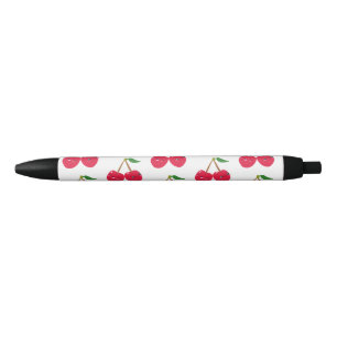 Happy Smiling Kawaii Cherry Fruit Blue Ink Pen