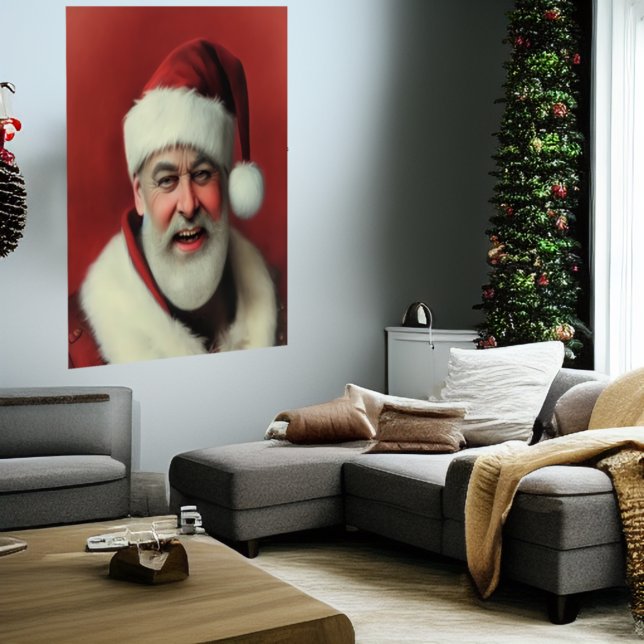 Happy smiling Santa Claus | AI Art Poster (Creator Uploaded)