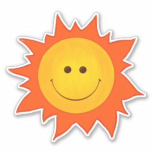 Happy Smiling Sun Character