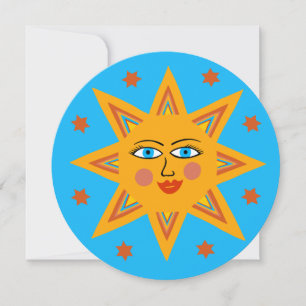Happy Smiling Sun Face Cheerful