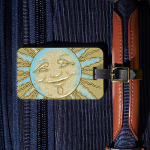 Happy Smiling Sun Luggage Tag