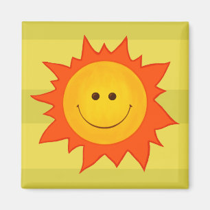 Happy Smiling Sun Magnet