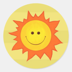 Happy Smiling Sun sticker