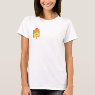 Happy Smiling Taco Character Illustration T-Shirt