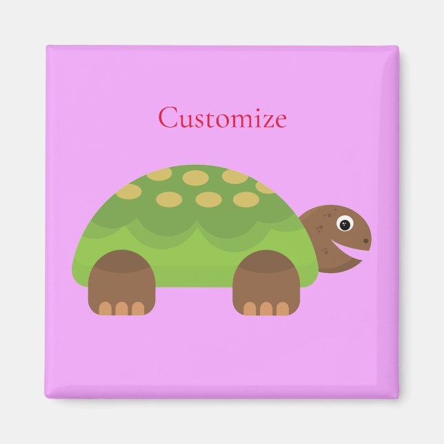 Happy Smiling Turtle Thunder_Cove Magnet (Front)