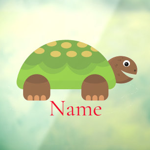 Happy Smiling Turtle Thunder_Cove Window Cling