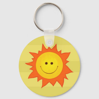 Happy Smilling Sun Key Ring