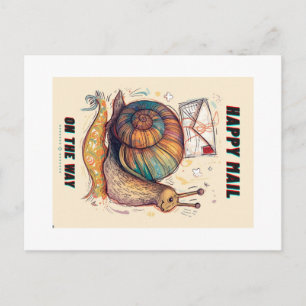 Happy Snail Mail Postcard