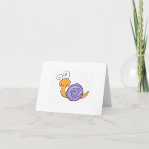 Happy Snail notecard