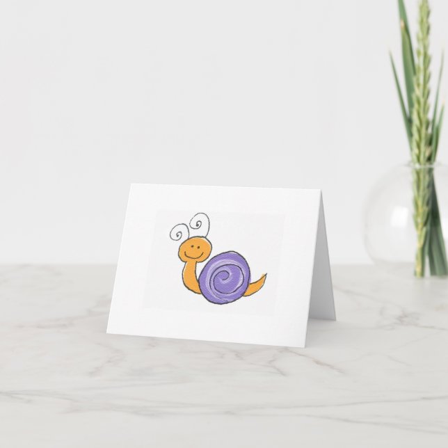 Happy Snail notecard (Front)