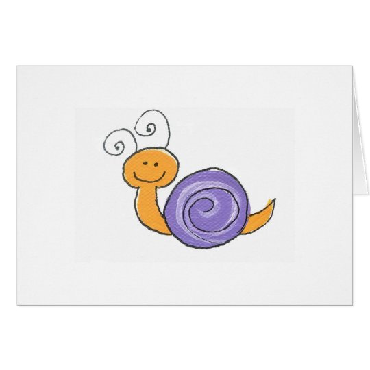 Happy Snail notecard