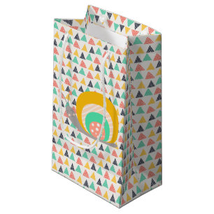 Happy Snail on Triangles Small Gift Bag