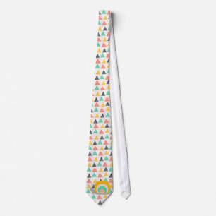 Happy Snail on Triangles Tie