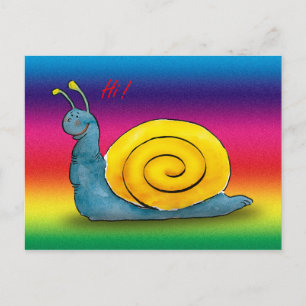 Happy snail - Postcard template