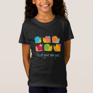 Happy snails cute snails own pace T-Shirt