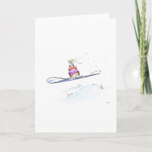Snowboarding Birthday Cards Zazzle UK