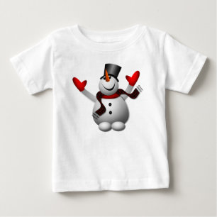 Happy Snowman Baby T-Shirt