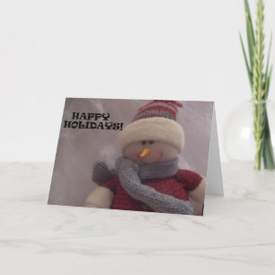 HAPPY SNOWMAN CARD - Customised