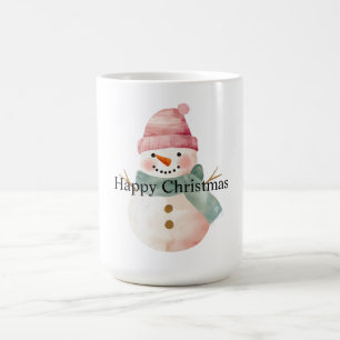 Happy Snowman Christmas Coffee Mug