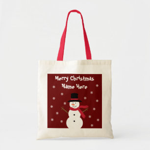 Happy Snowman Christmas Gift Bag
