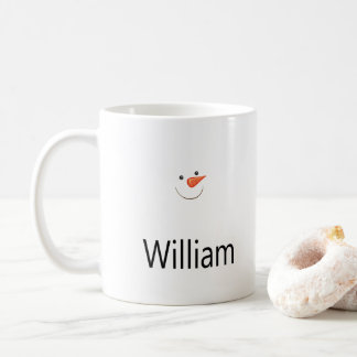 Happy Snowman Face Coffee Mug