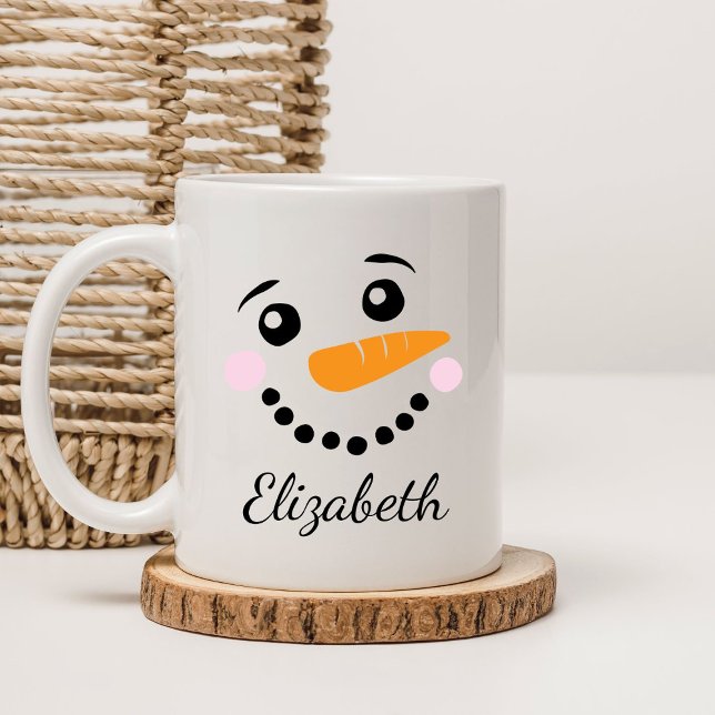 Happy Snowman Face  Coffee Mug (Creator Uploaded)