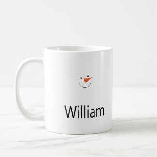 Happy Snowman Face Coffee Mug