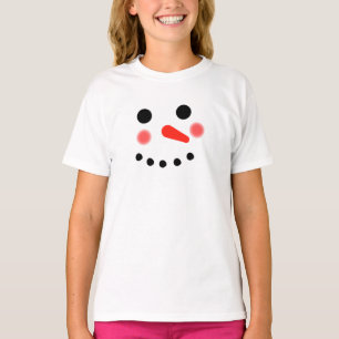 Happy Snowman Face T-Shirt