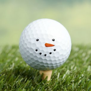 Happy Snowman Golf Balls
