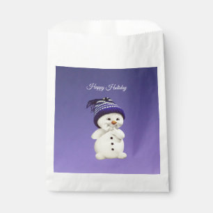 Happy Snowman, Holiday Favour Bags
