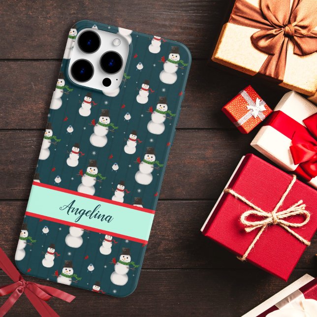 Happy Snowman Holiday Version 2 iPhone / iPad case (Creator Uploaded)