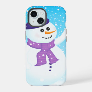 Happy Snowman iPhone 15 Case-Mate Case