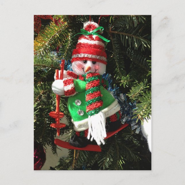 Happy Snowman postcard (Front)