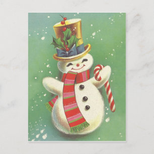 Happy Snowman Postcard