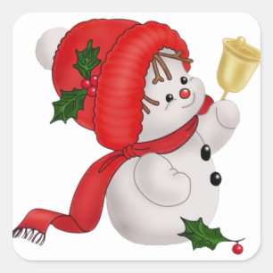 Happy Snowman Sticker