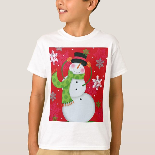 Happy Snowman T-Shirt (Front)