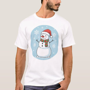 Happy Snowman – Winter Wonderland Design T-Shirt